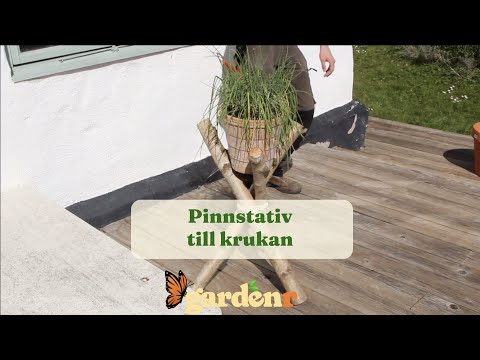 Pinnstativ till krukan - Trädgårdshacks med GardenR