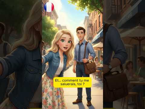 Anna salue un ami dans la rue 👋 | Dialogue français
