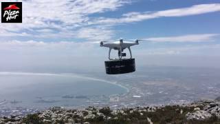 Pizza Hut first pizza Drone Delivery Table Mountain