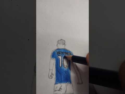 Drawing neymar#Nixon arts and crafts#youtube#shorts#art#drawing#trending#youtubeshort#colors