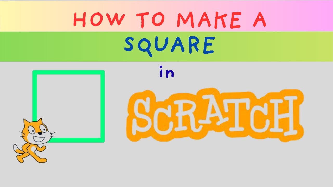 How to Draw a Square in Scratch (Programming for Kids) #scratchforkids