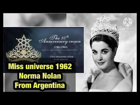 Miss universe 1962 Norma Nolan (from Argentina)