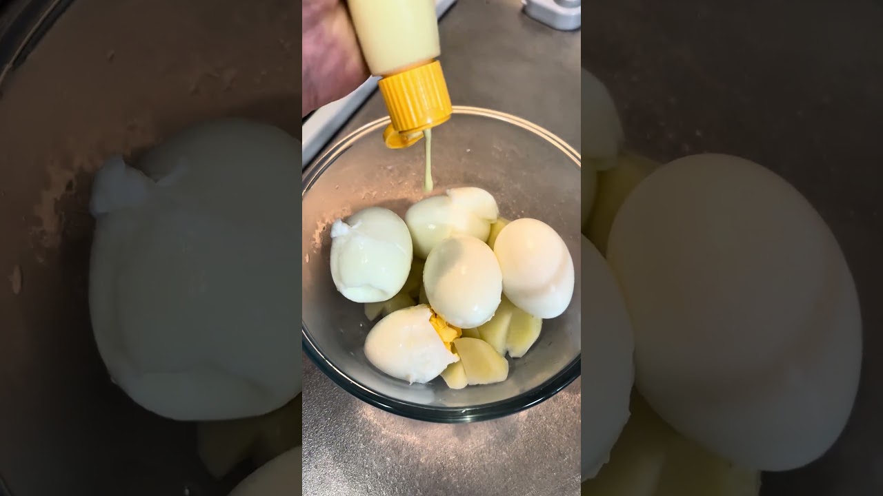 金欠の日、芽が出たジャガイモを見つけた。ポテサラでも作るか。 #自炊 #ポテサラ #一人暮らし #節約飯 #料理動画