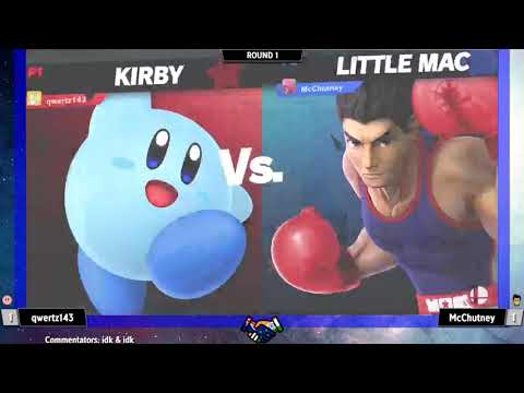 qwertz143 (Dark Samus/Kirby) vs McChutney (Little Mac) - SSB India July 4