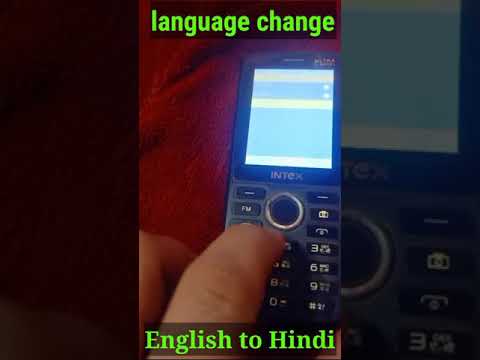 #short # Intex mobile phone language change !! English to Hindi change Intex mobile 2021