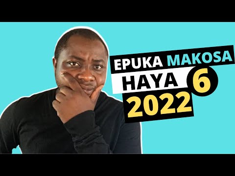 , title : 'EPUKA MAKOSA HAYA  6 KAMA UNATAKA KUFANIKIWA KATIKA MAISHA/BIASHARA MWAKA 2022'