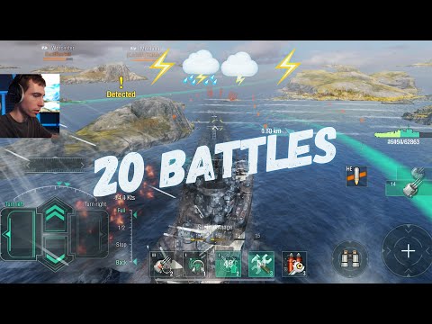 World of Warships Blitz THUNDERER (20 Battles)