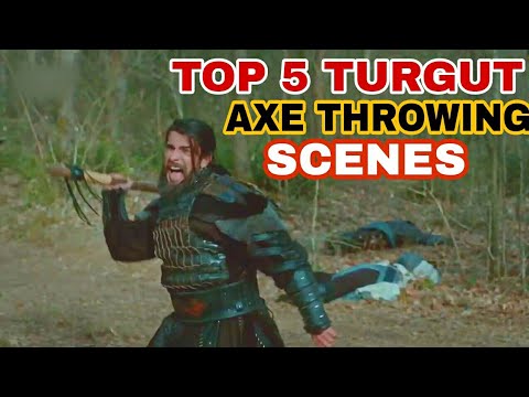 TOP 5 TURGUT AXE THROWING SCENES |`Dirilis ERTUGHRUL shoets