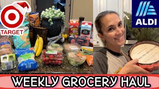 ALDI and Target Christmas *NEW* Weekly Finds Grocery Haul + Meal Plan With Prices