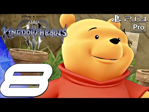 Kingdom Hearts 3 - English Walkthrough Part 8 - 100 Acre Wood (Full Game) PS4 PRO