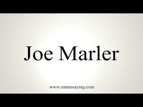 How to Pronounce Joe Marler