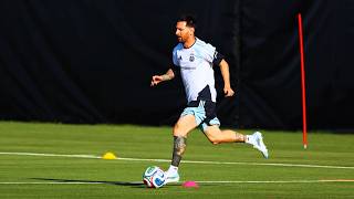 Lionel Messi Trains Before The Game vs Algeria