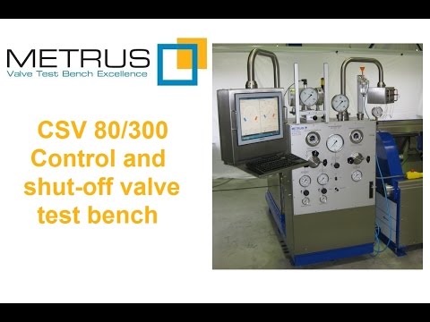 Valve Test Bench / Armaturenprüfstand - CSV 80/300 - METRUS