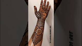 Simple and easy full hand bridal mehndi design latest mehndi design #mehndi #hennadesign #viralshort