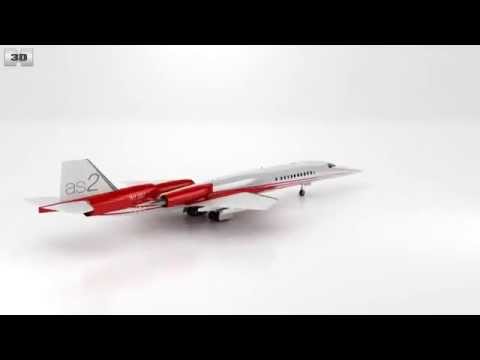 Aerion AS2 Supersonic Business Jet 3D model by 3DModels.org