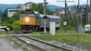 preview picture of video 'VIA Rail Train #604 The Abitibi at La Tuque, QC: June 30, 2011'