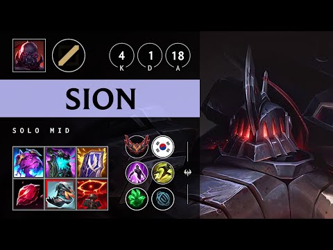 Sion Mid vs Akali - KR Grandmaster Patch 25.11