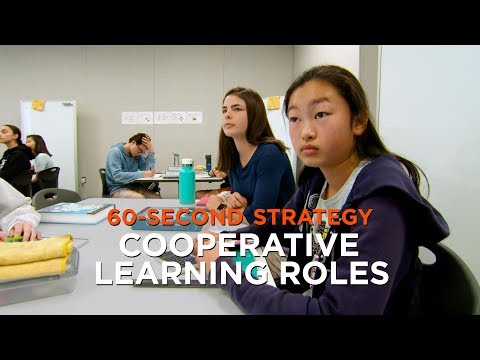 60 Second-Strategy: Cooperative Learning Roles