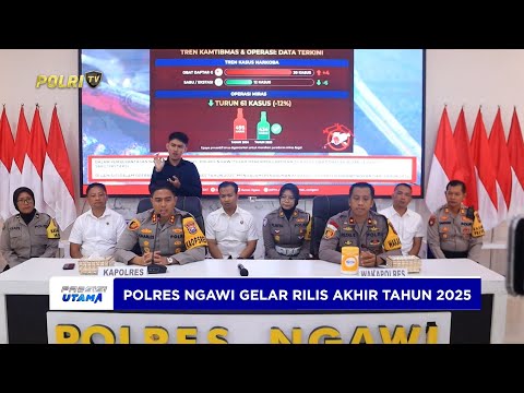 POLRES NGAWI MELAKUKAN RILIS AKHIR TAHUN 2025