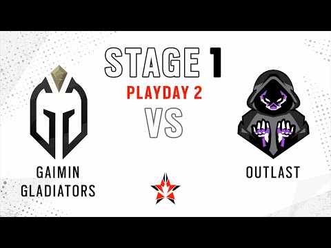 Gaimin Gladiators vs Outlast // NA Challenger League - Stage 1 - Playday 2