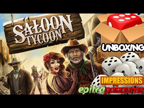 Saloon Tycoon - Unboxing & Impressions (EN) by Epitrapaizoume