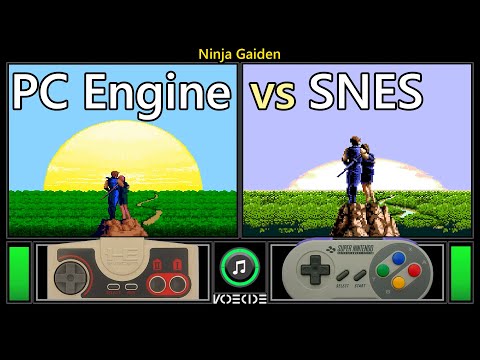 Ninja Gaiden (PC Engine vs SNES) Real Hardware Comparison