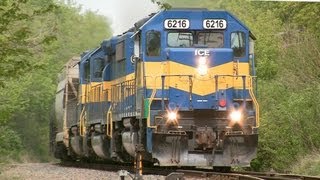 preview picture of video 'IC&E 6216 East, Ethanol Train, by Pingree Grove on 4-29-2012'