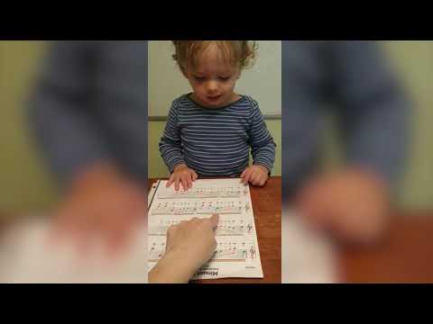 2.5 Year Old Sings Solfege with Minuet in G