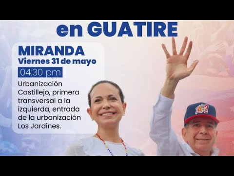 EN VIVO... CON MARIA CORINA DESDE GUATIE HOY VIERNES