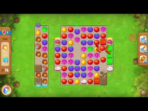 Gardenscapes 1362 Level - 22 moves - NO BooSTERS