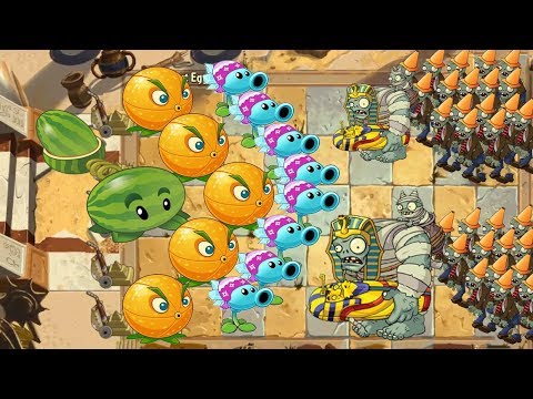Plants vs Zombies 2 - Melon Pult, Citron and Snow Pea
