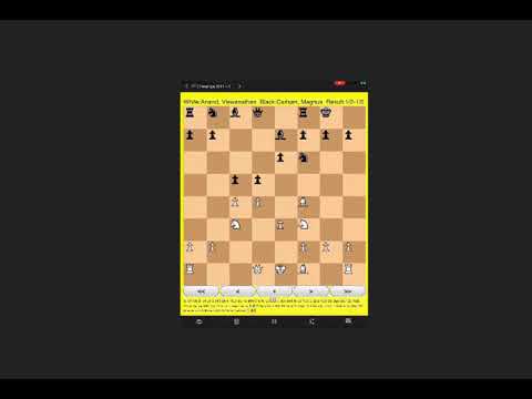 Chess Games Anand vs Carlsen Video