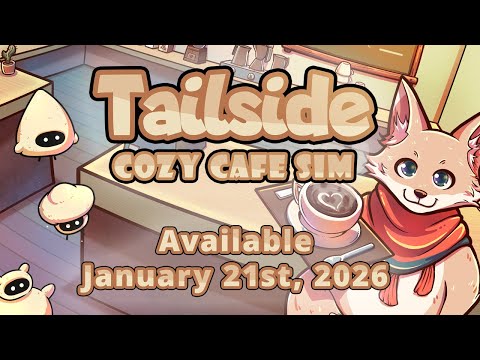 Tailside: Cozy Cafe Sim - Release Date Trailer