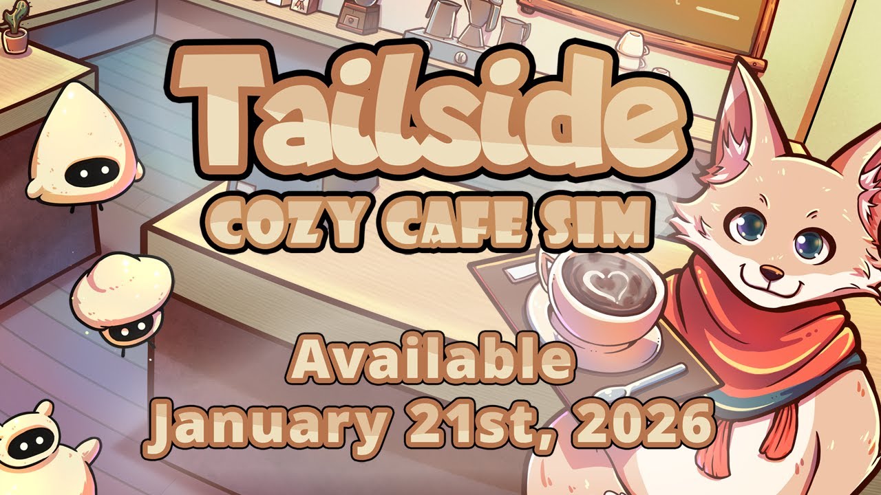 Tailside: Cozy Cafe Sim - Release Date Trailer - YouTube