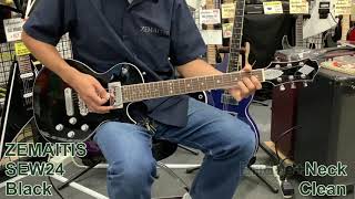 Video thumbnail for 【試奏動画】ZEMAITIS SEW24 Black/Dark Blue by 御茶ノ水楽器センター