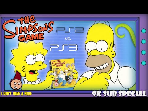 The Simpsons Game: PS2 vs. PS3 | Review and Comparison (9K Subscriber Special)