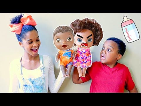 BABYSITTING TWIN BABIES! - Sis vs Bro - Shiloh and Shasha Onyx Kids