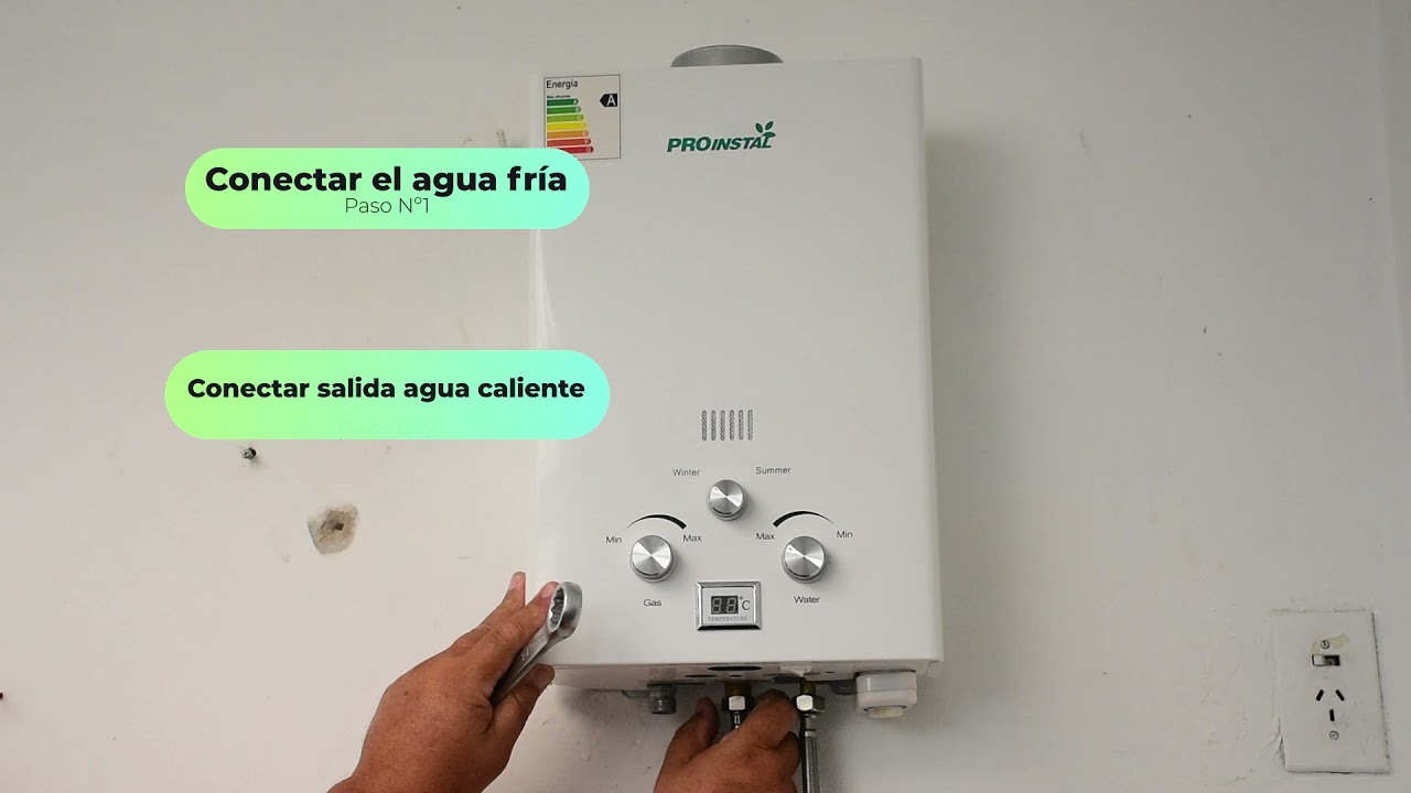 Cómo instalar un calefón/calentador a gas