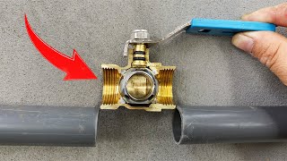 Simple tricks to replace the metal water lock with 2 threaded ends, which many people do not know
