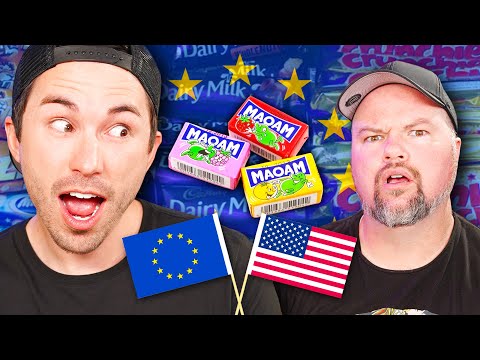 Americans Try European Candy & Sweets- Taste Test