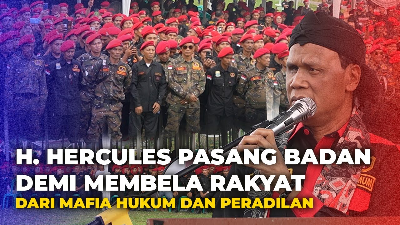 H.  Hercules Pastikan Presiden Terpilih Prabowo Subianto Berantas Mafia