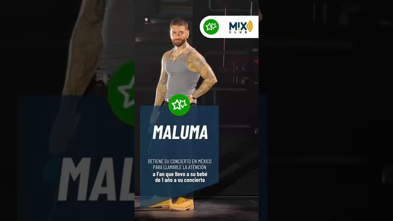 Maluma frenó su concierto en CDMX para regañar a una fan