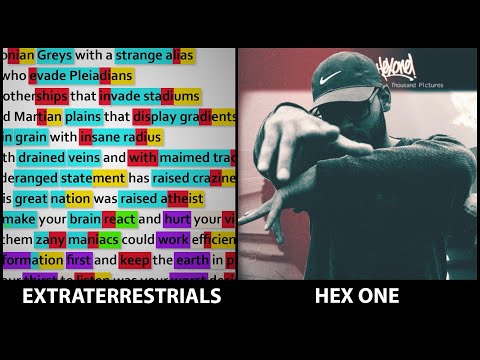 Hex One - Extraterrestrials [Rhyme Scheme] Highlighted