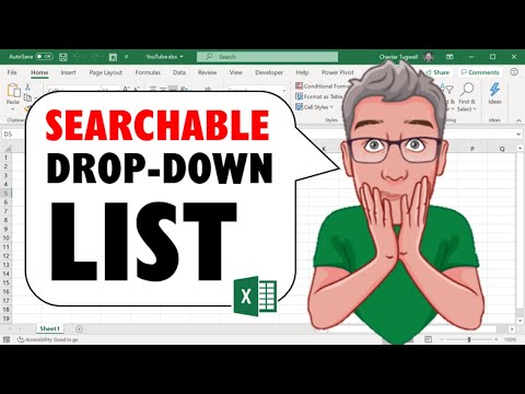 How to Create a Searchable Drop down List in Excel