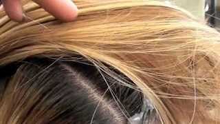 Color; LIFT dark roots with Haircolor