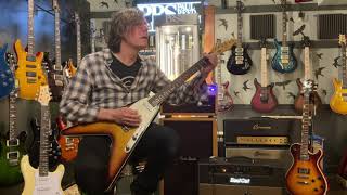 Video thumbnail for 2011 RS Guitarworks Tee Vee Custom Flying V in Sunburst w/ Bad Cat Black Cat by Watchtower Guitars