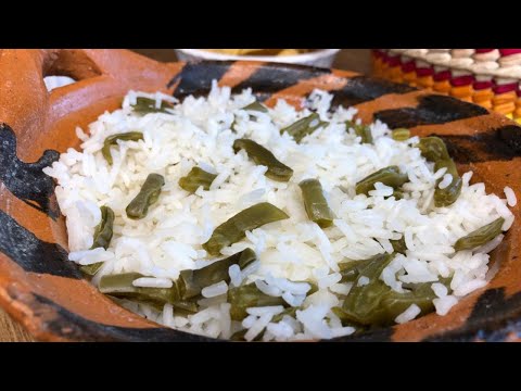 ARROZ con NOPALES receta facil