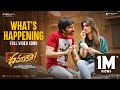 What S Happening Full Video Song Dhamaka Ravi Teja Sreeleela Thrinadha Rao Bheems