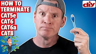 How To Wire up Ethernet Plugs:  Cat5e, Cat6, Cat6a, Cat8