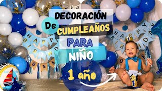 Decoración de Cumpleaños para Niño (1 AÑO) perfecto para sección de fotos